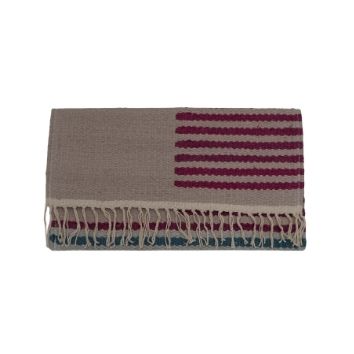 Dual Lines Kilim Clutch