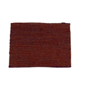 Mustard & Burgundy Evil Eye Rays Embroidered Clutch