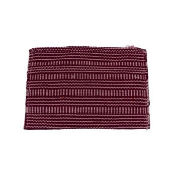 Pink & Burgundy Evil Eye Rays Embroidered Clutch