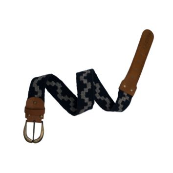Classic Zigzag Woven Leather Belt