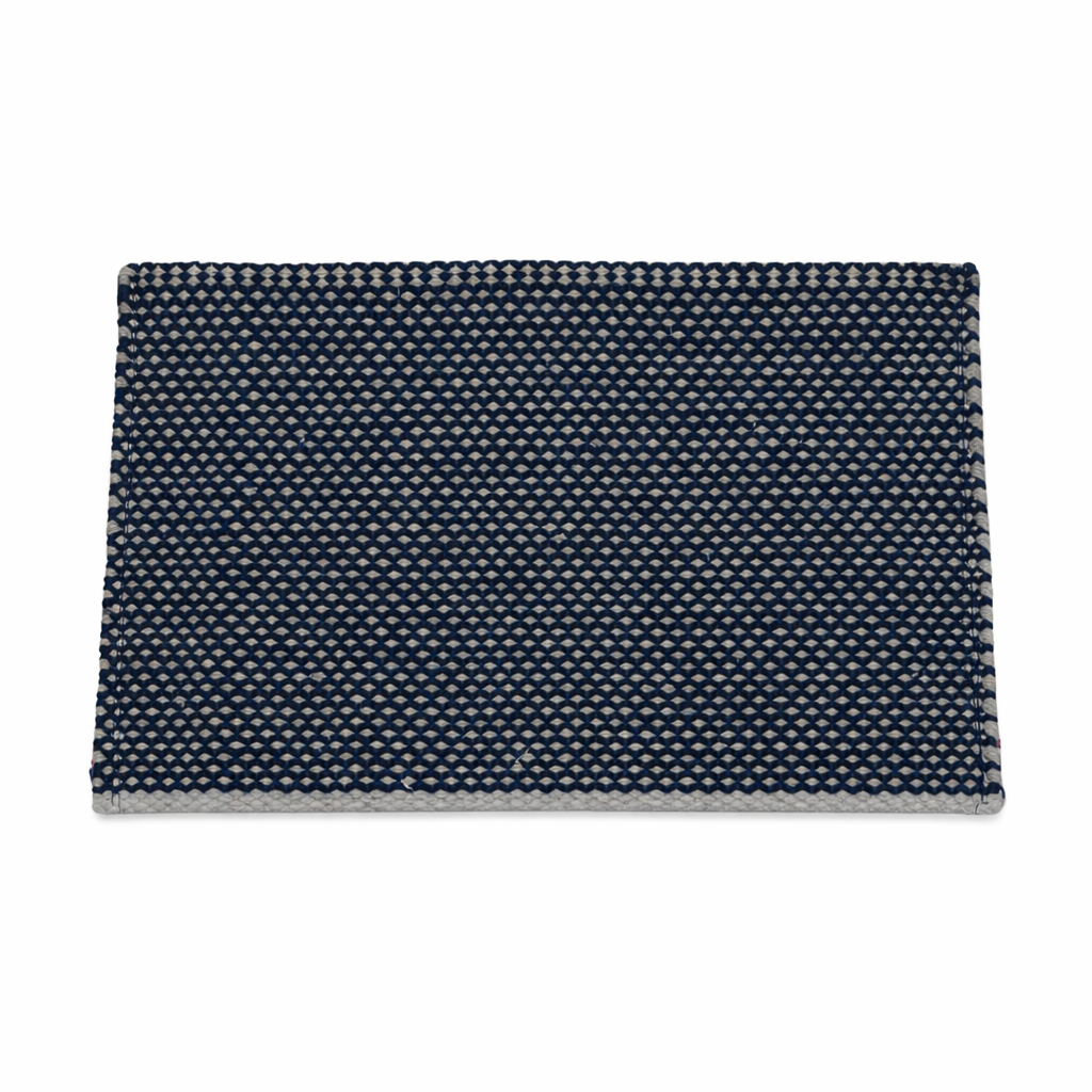 Multicolor Rainbow Striped Geometric Zipper Kilim Clutch