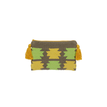Lime Green & Yellow Kilim Clutch