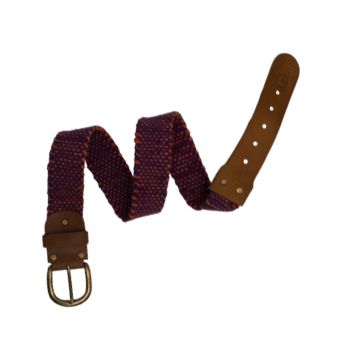 Rich Texture Woven Leather Belt