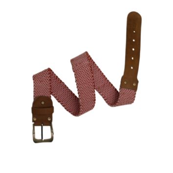 Fine Texture Woven Leather Belt