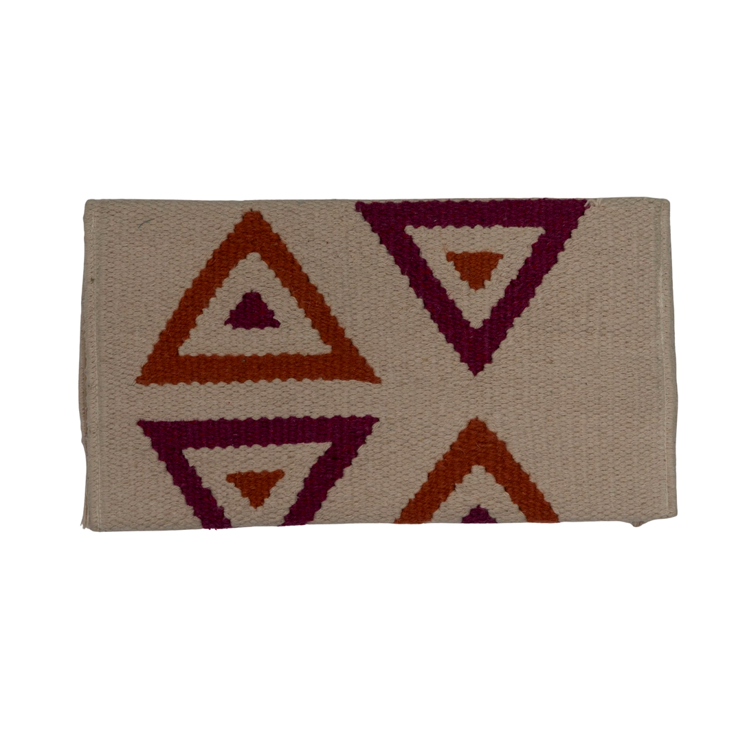 Southwestern Double Triangle Woven Clutch