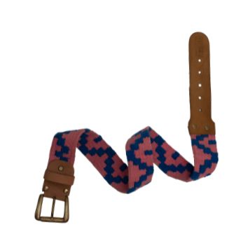 Geometric Woven Leather Belt