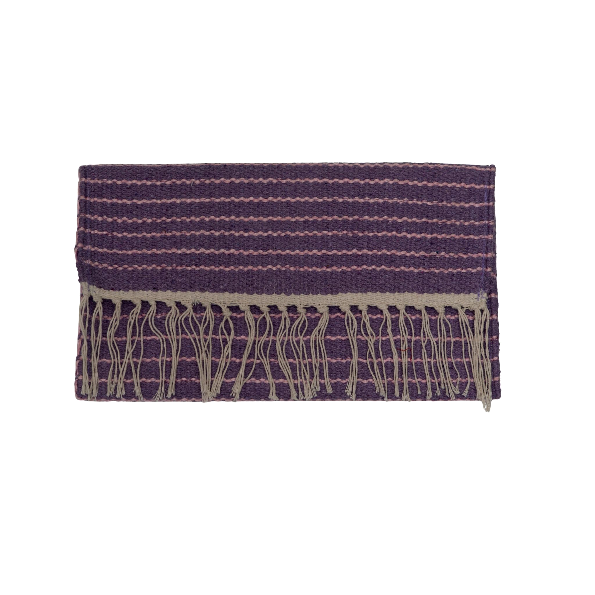 Lavender Lines Kilim Clutch
