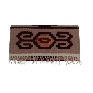 Geometric Kilim Clutch with Tribal Pattern