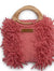 Watermelon Pink Fringe Tote Bag