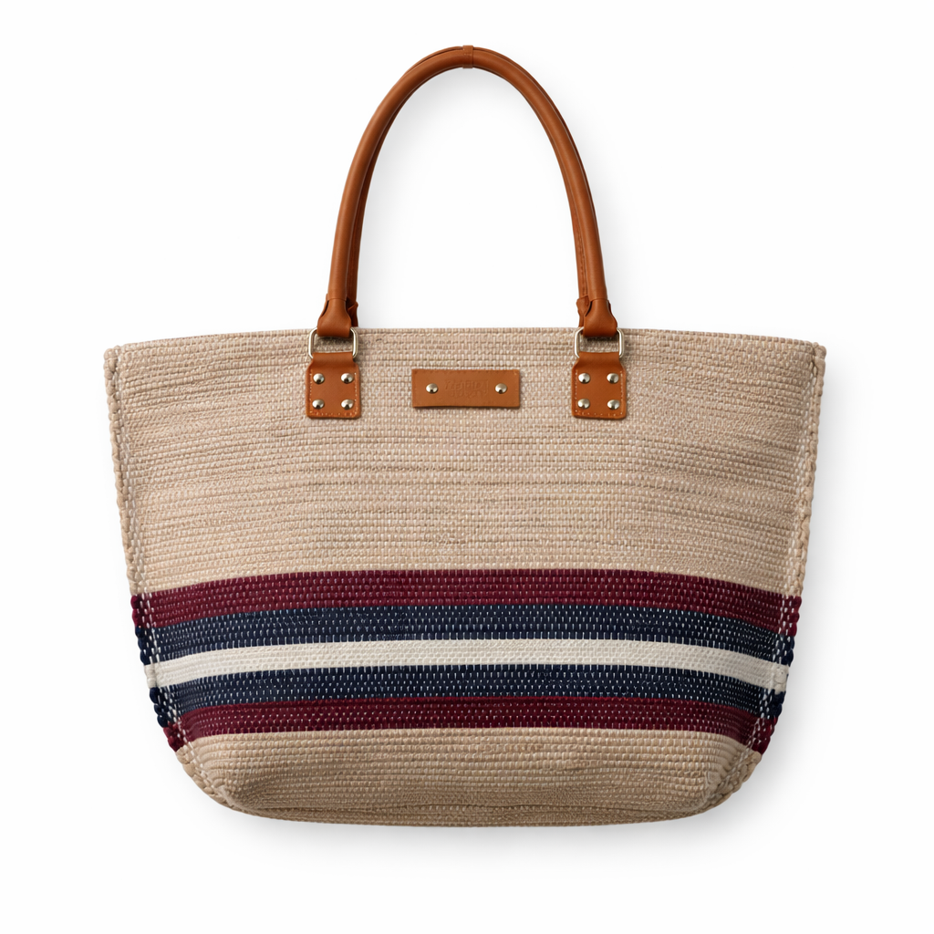 Desert Breeze Striped Handwoven Tote