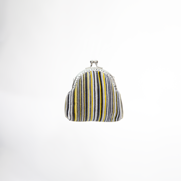 Citrus Stripe Kiss-Lock Coin Purse