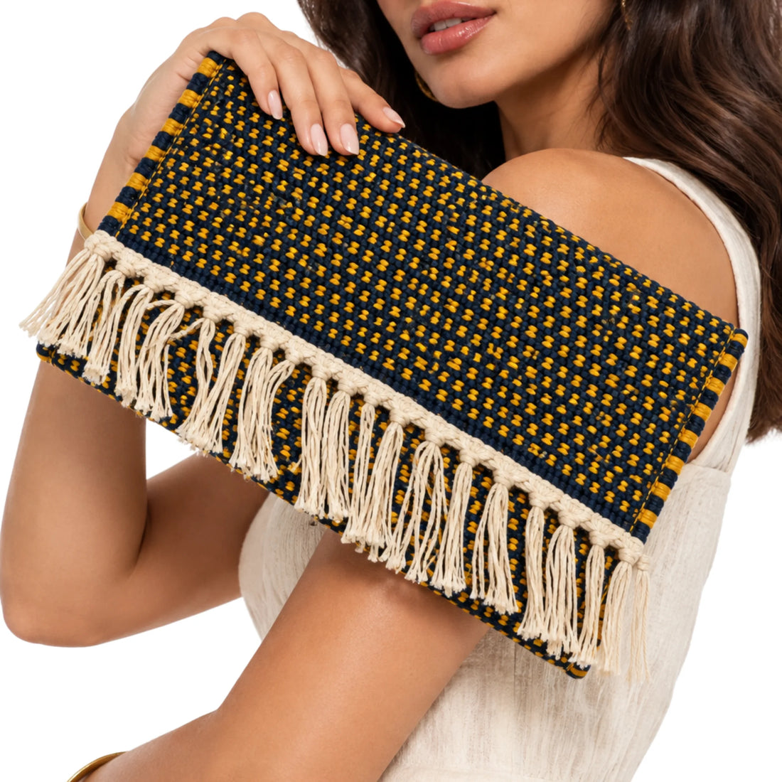 Midnight Gold Clutch