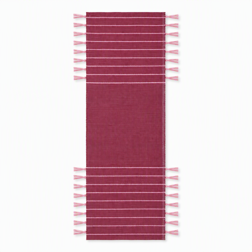 Rugzy Lifestyle Mat – Burgundy & Pink