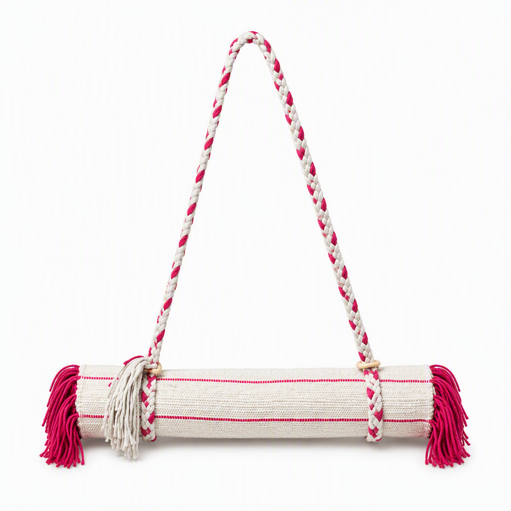 Rugzy Lifestyle Mat – Ivory & Fuchsia