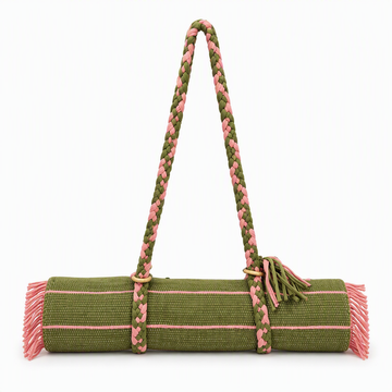 Rugzy Lifestyle Mat – Olive Green & Pink